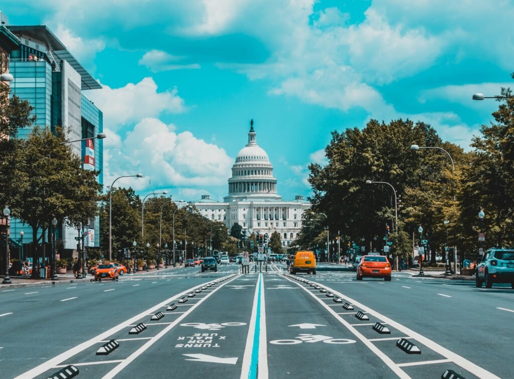Avenue menant au Capitole des États-Unis